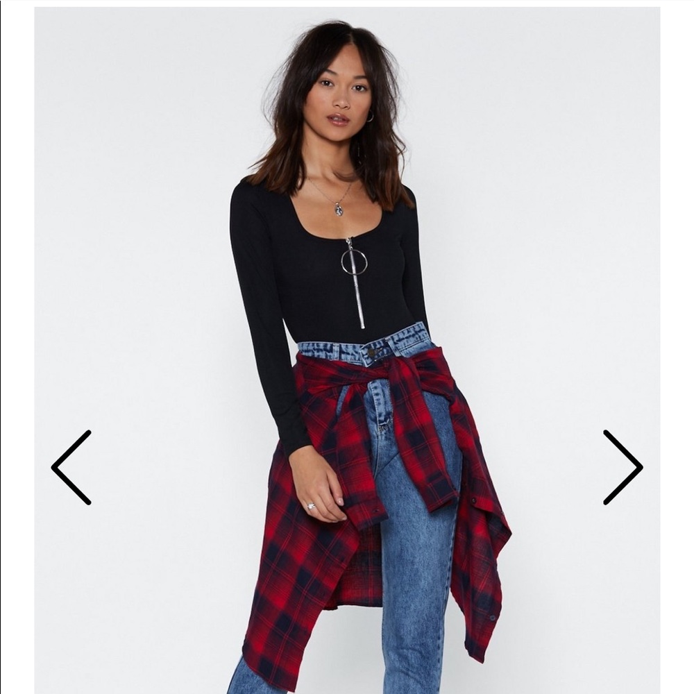Nasty Gal O-ring detail crop top